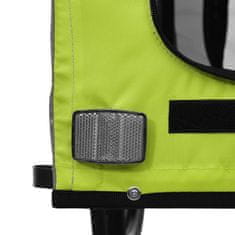 Vidaxl vidaXL Kolesarska prikolica za hišne ljubljenčke, oxfordsko blago in železo