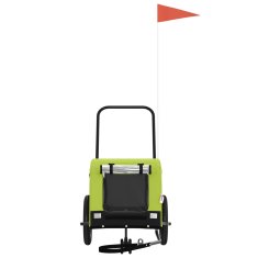 Vidaxl vidaXL Kolesarska prikolica za hišne ljubljenčke, oxfordsko blago in železo