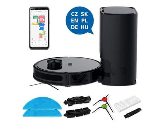 iGET HOME Hurricane G3 + postaja GS1 - Robotski sesalnik + postaja za samodejno praznjenje umazanije iz rezervoarja