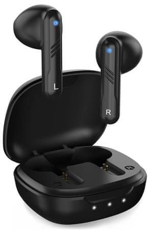 Genius HS-M905BT, slušalke, brezžične, v ušesih, mikrofon, Bluetooth 5.3, USB-C, črne