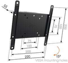 Vogels MA2010 Stenski nosilec za LCD Vogel's, 19-40", nagib