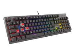 Genesis Gaming mehanska tipkovnica THOR 303/RGB/Outemu Red/Wired USB/CZ-SK layout/Black