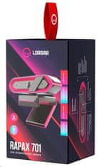 Kamera LORGAR RAPAX 701 za pretakanje, 2K 1080P/60fps, 1/3", 4Mega CMOS senzor, samodejno ostrenje, roza