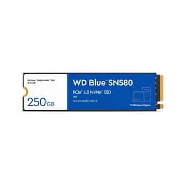 WD BLUE NVMe SSD 250 GB PCIe SN580,Gen4, (R:4000, W:2000MB/s)