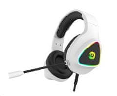 Canyon Gaming Headset Shadder GH-6, RGB osvetlitev, USB + 3,5mm jack, 2m kabel, bela