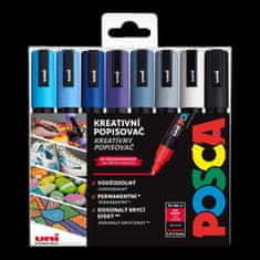 Komplet markerjev Posca 1,8 - 2,5 mm - zimski (8 kosov)