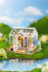 Robotime Rolife DIY 3D lesena sestavljanka Dream Garden House z LED osvetlitvijo 240 kosov