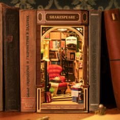 Robotime Bookstop miniaturna hiša Knjigarna