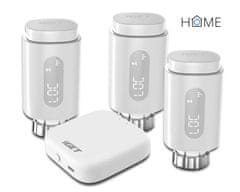 iGET HOME TS10 Premium kit (3x TS10 termostatski radiatorski ventil + 1x GW1 Gateway), Zigbee 3.0