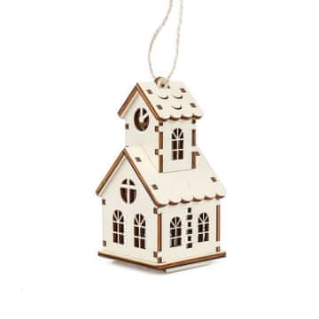 Čarobnost lesa Middle House Cerkev z vežico