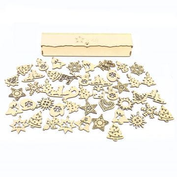 Magija lesa Božični okraski v škatli 48 kosov