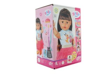 Zapf Creation Večja sestra Baby Born Play &amp; Style, brunetka, 43 cm