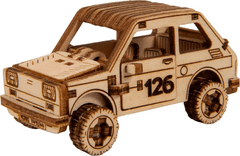 Wooden city 3D sestavljanka Superfast Rally Car 3