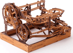 Wooden city 3D lesena sestavljanka kroglična steza 265 kosov