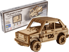 Wooden city 3D sestavljanka Superfast Rally Car 3