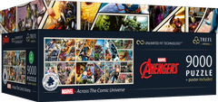 Trefl Marvel Avengers Sestavljanka: Skozi stripovsko vesolje 9000 kosov