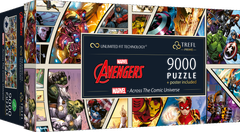 Trefl Marvel Avengers Sestavljanka: Skozi stripovsko vesolje 9000 kosov