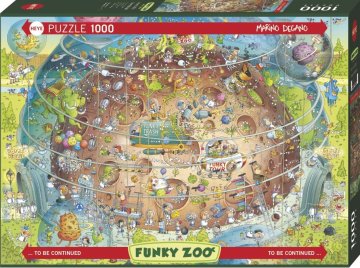 Heye Puzzle Crazy Zoo: Vesoljski paviljon 1000 kosov