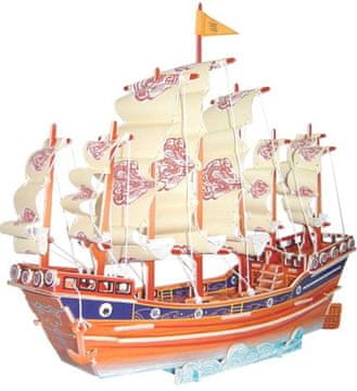 Lesena igrača, WCK 3D sestavljanka Jadrnica dinastije Ming v barvah