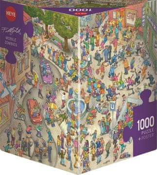 Heye Puzzle Zombiji v gibanju 1000 kosov