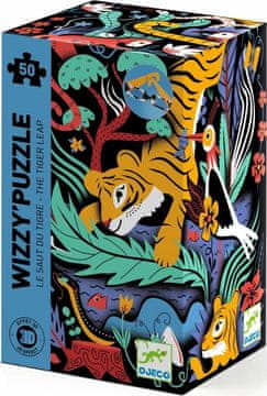 Djeco Puzzle Tiger s 3D očali 50 kosov