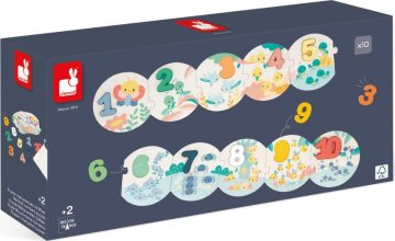 Janod Puzzle Moje prve številke 2v1 (10+10 kosov)