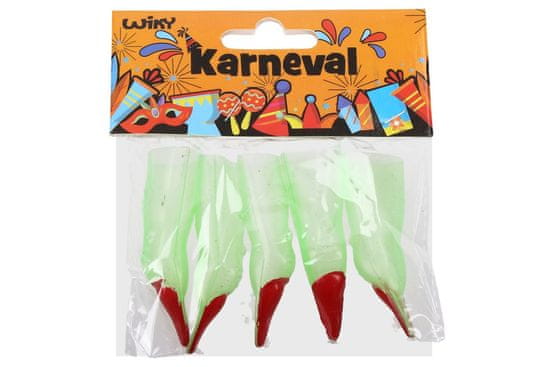 Wiky Prsti čarovnice 5 kosov plastike v vrečki karneval
