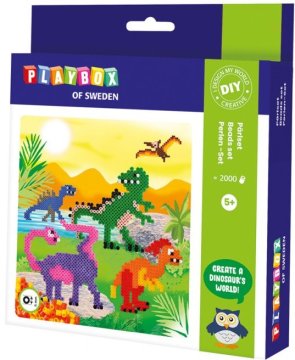 SMT Creatoys PLAYBOX Set kroglic za likanje dinozavrov 2000 kosov