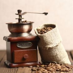 Eva Ročni mlinček za kavo h17,5cm / baker, les, keramika