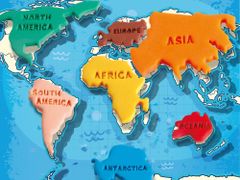 Joko Komplet plastelina in luknjačev Zemljevid sveta