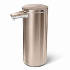 Simplehuman Dozator za milo brez dotika - 266 ml, jeklo Rose Gold, možnost polnjenja