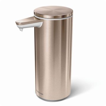 Simplehuman Dozator za milo brez dotika - 266 ml, jeklo Rose Gold, možnost polnjenja