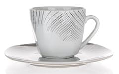 Banquet Skodelica + krožnik 200ml CHARME porcelan