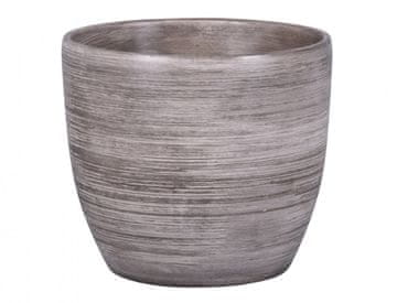 Prevleka za cvetlični lonec BORN GREY keramika mat d15x14cm