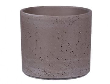 Prevleka za cvetlični lonček PILLAR LAVA UMBRA impregnirana d14x12cm