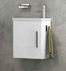 TBoss Kopalniška omarica z umivalnikom Lux 40 cm, bela