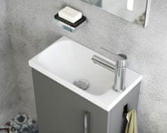 TBoss Kopalniška omarica z umivalnikom Lux 40 cm, siva mat