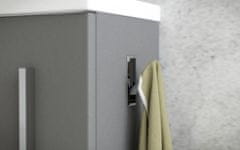 TBoss Kopalniška omarica z umivalnikom Lux 40 cm, siva mat