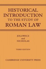 Historical Introduction to the Study of Roman Law