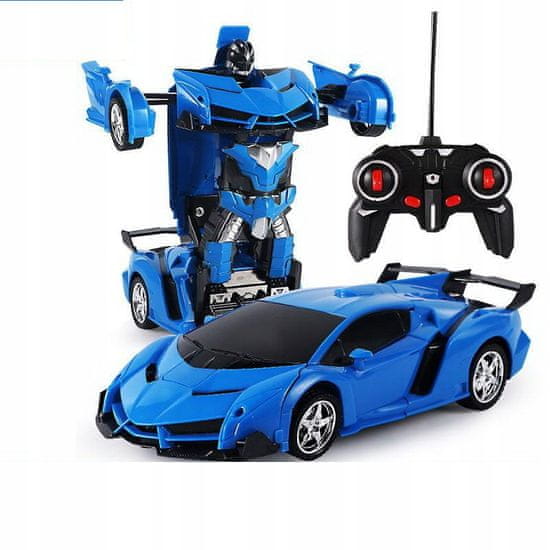 Lean-toys Avto Robot Transformer na daljinca 2v1