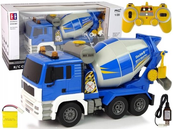Lean-toys Tovornjak Hruška na daljinsko upravljanje, moder