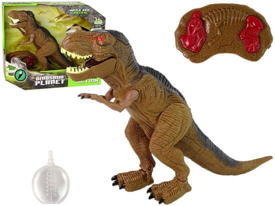 Lean-toys Dinozaver T-Rex z zvoki in paro na daljinca