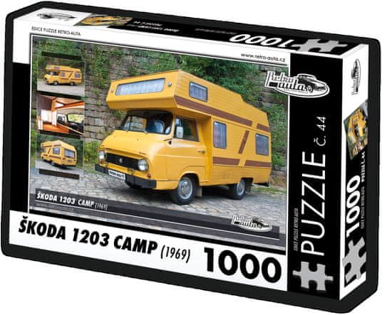 RETRO-AUTA© Puzzle št. 44 Škoda 1203 Camp (1969) 1000 kosov