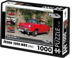 RETRO-AUTA© Puzzle št. 50 Škoda 1000 MBX (1967) 1000 kosov