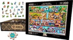 Wooden city Lesena sestavljanka Amazing animal kingdom 2 v 1, 4000 kosov