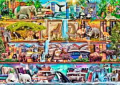 Wooden city Lesena sestavljanka Amazing animal kingdom 2 v 1, 4000 kosov