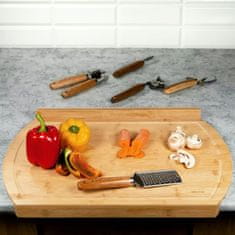 KINGHoff deska za rezanje z robom 58x38cm 35486