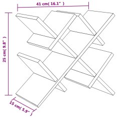 Vidaxl Stojalo za vino za 5 steklenic 41x15x25 cm bambus