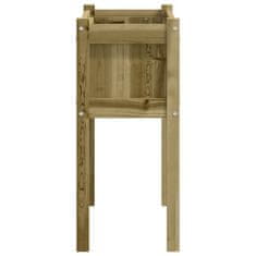 Vidaxl Vrtno korito z nogami 70x31x70 cm impregnirana borovina
