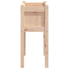 Vidaxl Vrtno cvetlično korito z nogami 70x31x70 cm trdna borovina